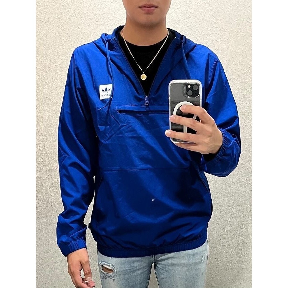 Adidas Originals Vintage Super Rare Jacket Anorak Blue Small